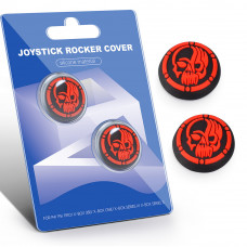 Силиконовые накладки на стики PS5/PS4/Xbox Skull Style – Thumb Grips 2 шт (антиковские)