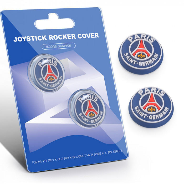 Купити Накладки на стіки PS5/PS4/Xbox Paris Football Style (Blue / Red) - 2 шт