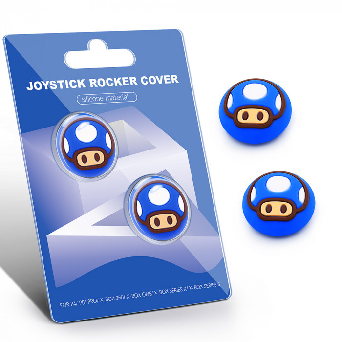 Купить Накладки на стики PS5/PS4/Xbox Super Mario Mushroom – 2 шт.