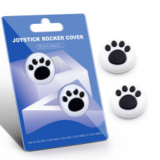 Силіконові накладки на стіки PS5 / PS4 / Xbox Paw – Thumb Grips 2 шт (антиковзкі, чорно-білі)
