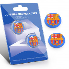 Силиконовые накладки на стики PS5/PS4/Xbox FC Barcelona – Thumb Grips 2 шт (антиковские)