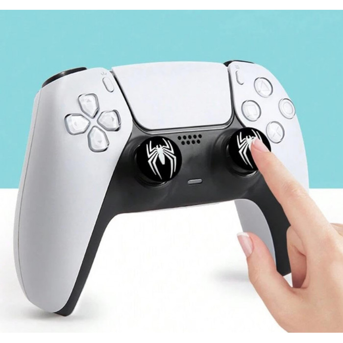 Купить Накладки на стики PS5/PS4/Xbox Spider-Man Black – 2 шт.