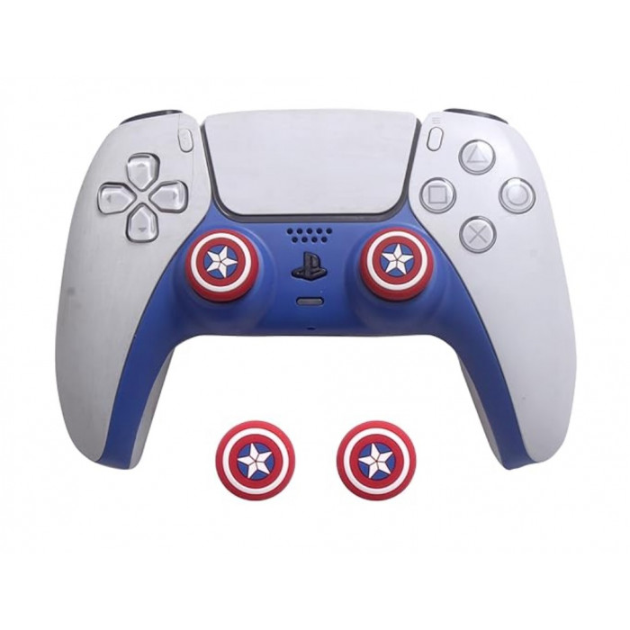 Купить Накладки на стики PS5/PS4/Xbox Captain America – 2 шт.