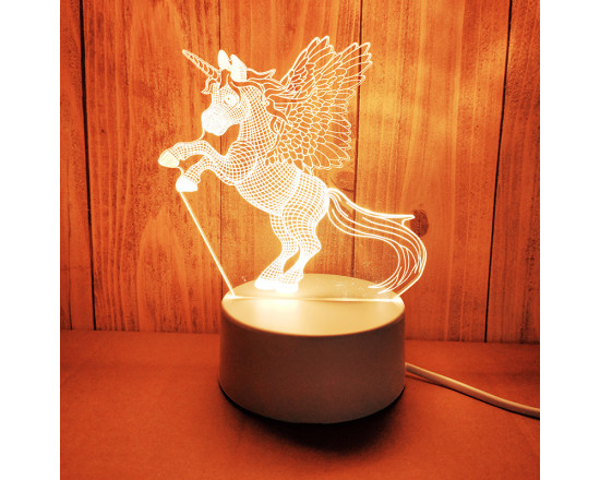 3D светильник-ночник «Пегас» 3D Creative