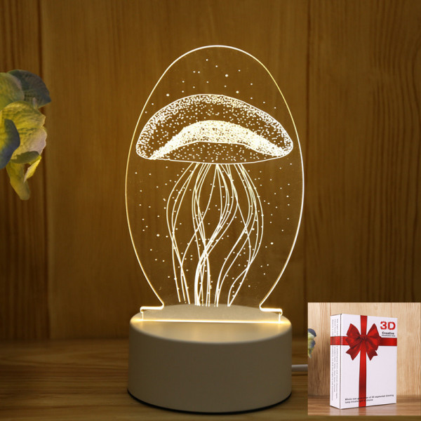 3D светильник-ночник «Медуза» 3D Creative
