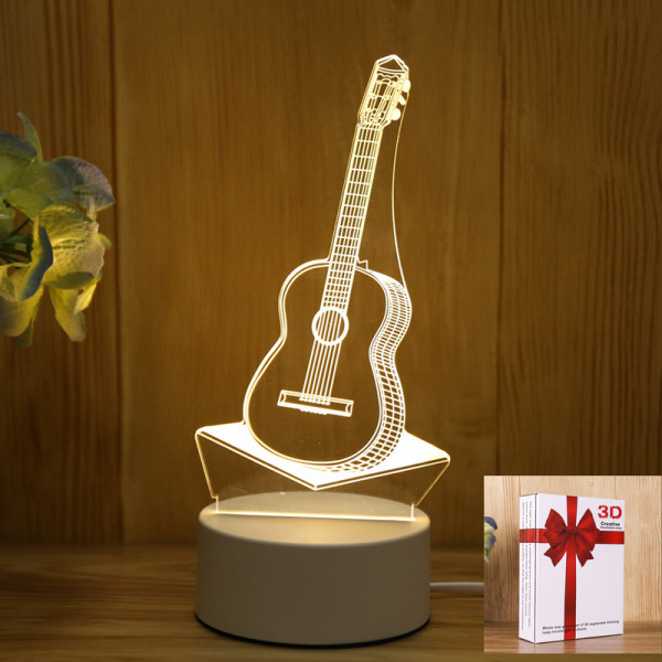 3D светильник-ночник «Гитара» 3D Creative