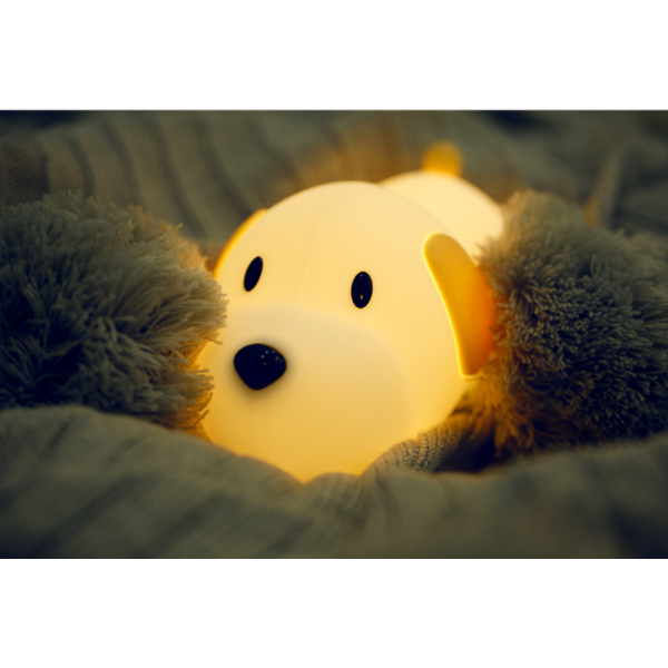 Силіконовий світильник - нічник «Щеня» Papa Puppy з вбудованим акумулятором та таймером
