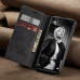 Чехол-книжка CaseMe из нубука для Xiaomi Redmi Note 12s Чёрный