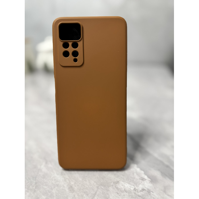 Силиконовый чехол Soft Touch для Xiaomi Redmi Note 11 Pro Коричневый