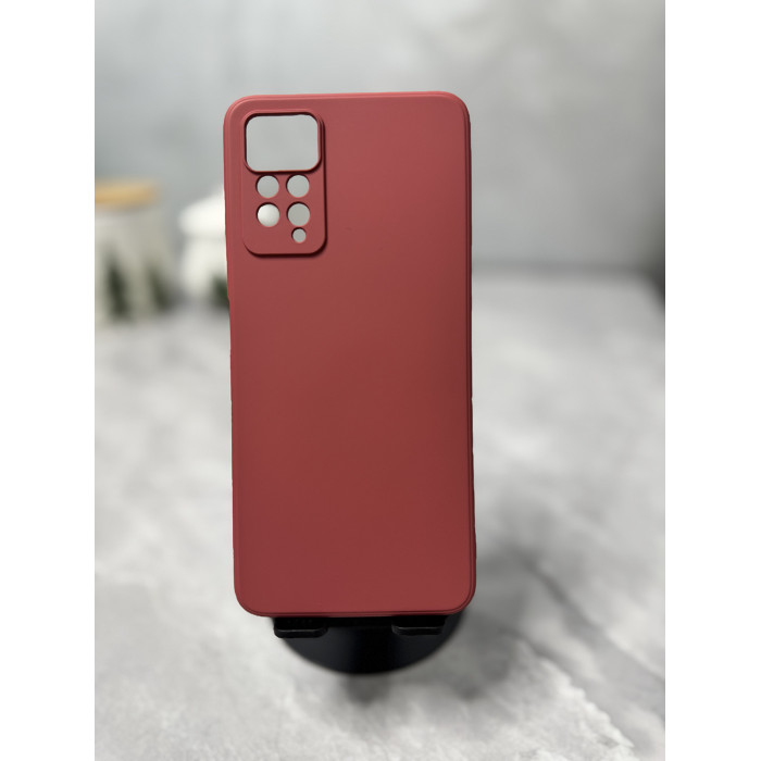 Силиконовый чехол Soft Touch для Xiaomi Redmi Note 11 Pro Бордовый