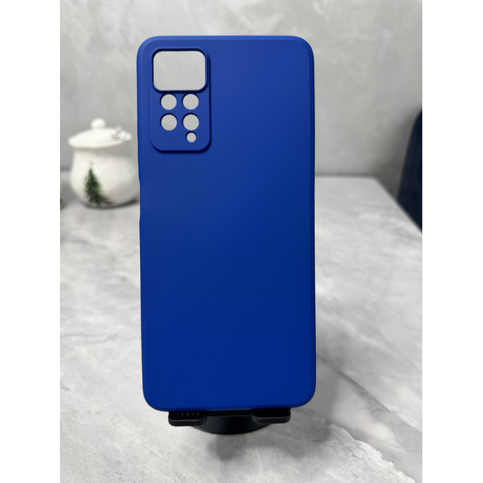 Силиконовый чехол Soft Touch для Xiaomi Redmi Note 11 Pro Синий