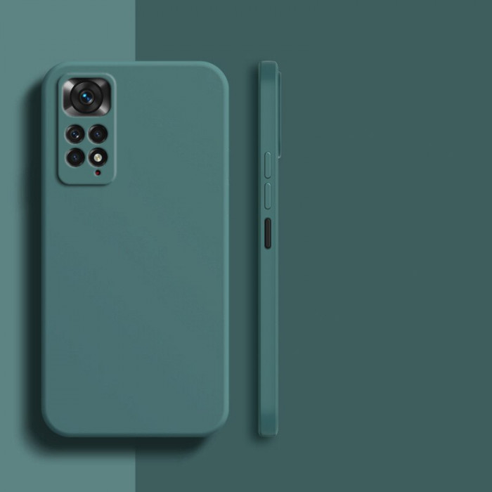 Силиконовый чехол Soft Touch для Xiaomi Redmi Note 11 Pro Тёмно-зелёный