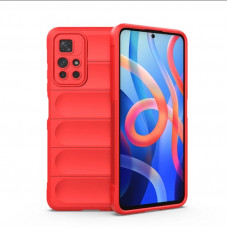 Силиконовый противоударный чехол для Xiaomi Redmi Note 11 Pro+ 5G Красный