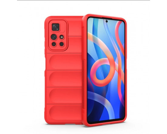 Силиконовый противоударный чехол для Xiaomi Redmi Note 11 Pro+ 5G Красный