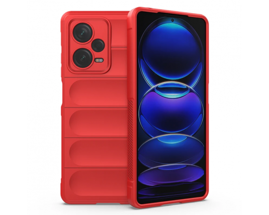 Силиконовый противоударный чехол для Xiaomi Redmi Note 12 5G Красный