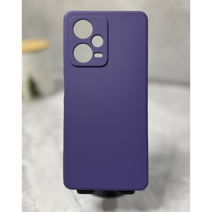 Силиконовый чехол Soft Touch для Xiaomi Redmi Note 12 Pro 5G Фиолетовый