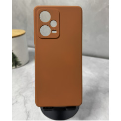 Силиконовый чехол Soft Touch для Xiaomi Redmi Note 12 Pro 5G Коричневый