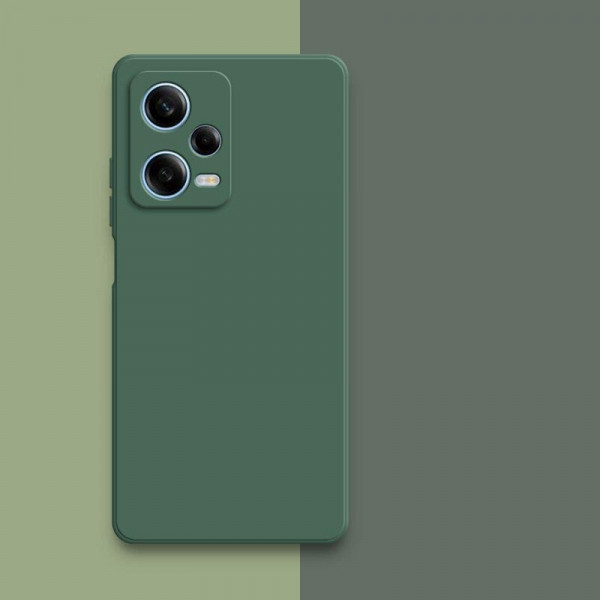 Силиконовый чехол Soft Touch для Xiaomi Redmi Note 12 5G Тёмно-зеленый