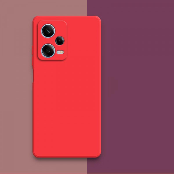 Силиконовый чехол Soft Touch для Xiaomi Redmi Note 12 5G Красный