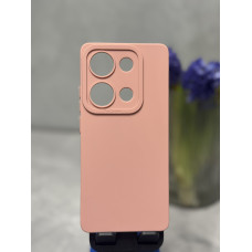 Силиконовый чехол Pro Camera для Xiaomi Redmi Note 14s Розовый