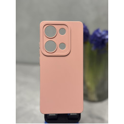 Силиконовый чехол Pro Camera для Xiaomi Redmi Note 14s Розовый