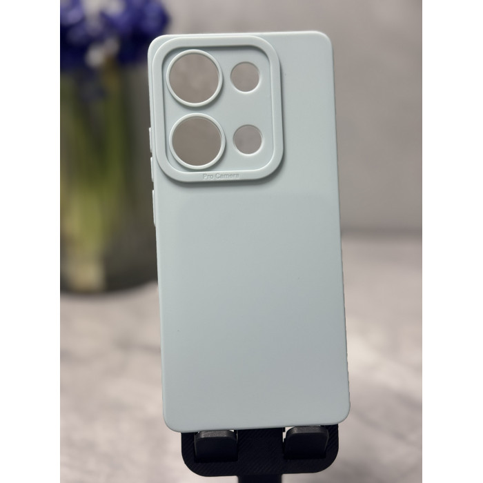 Силиконовый чехол Pro Camera для Xiaomi Redmi Note 14s Голубой