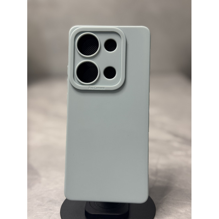Силиконовый чехол Pro Camera для Xiaomi Redmi Note 14s Голубой