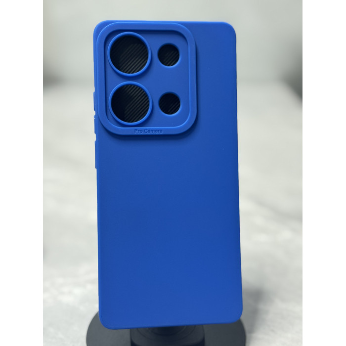 Силиконовый чехол Pro Camera для Xiaomi Redmi Note 14s Тёмно-синий