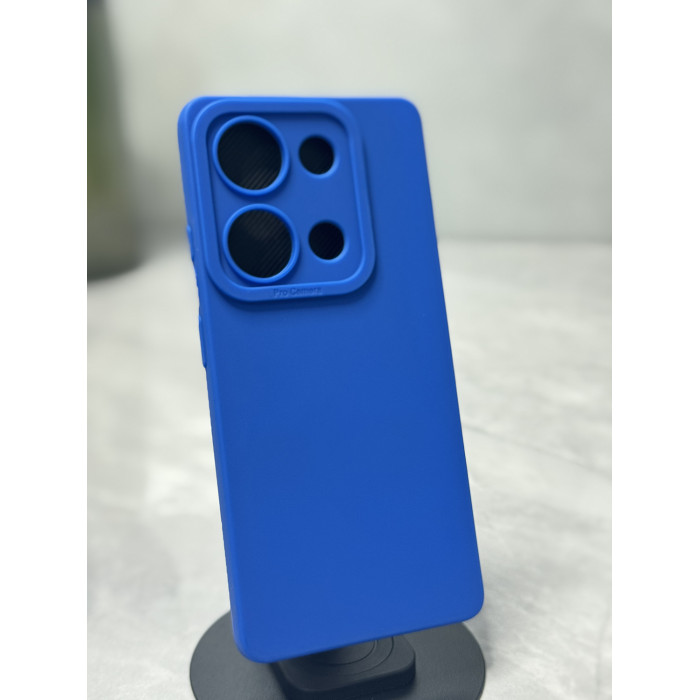 Силиконовый чехол Pro Camera для Xiaomi Redmi Note 14s Тёмно-синий
