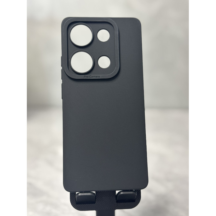 Силиконовый чехол Pro Camera для Xiaomi Redmi Note 14s Чёрный