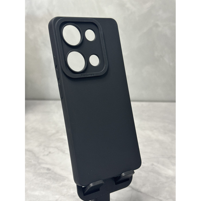 Силиконовый чехол Pro Camera для Xiaomi Redmi Note 14s Чёрный