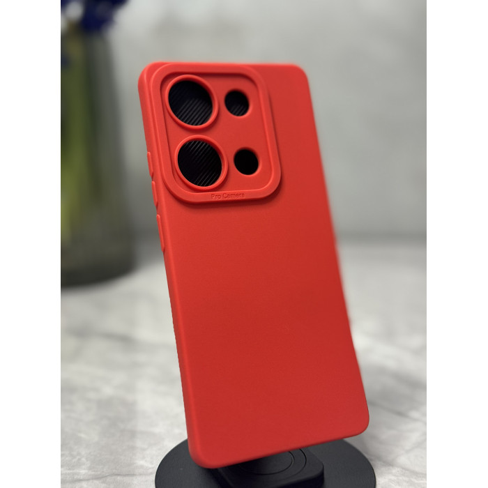 Силиконовый чехол Pro Camera для Xiaomi Redmi Note 14s Красный