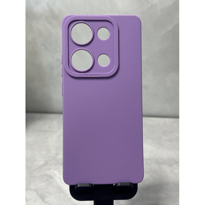 Силиконовый чехол Pro Camera для Xiaomi Redmi Note 14s Лавандовый