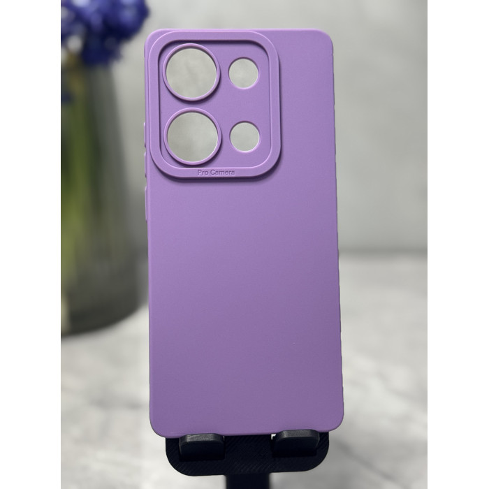 Силиконовый чехол Pro Camera для Xiaomi Redmi Note 14s Лавандовый