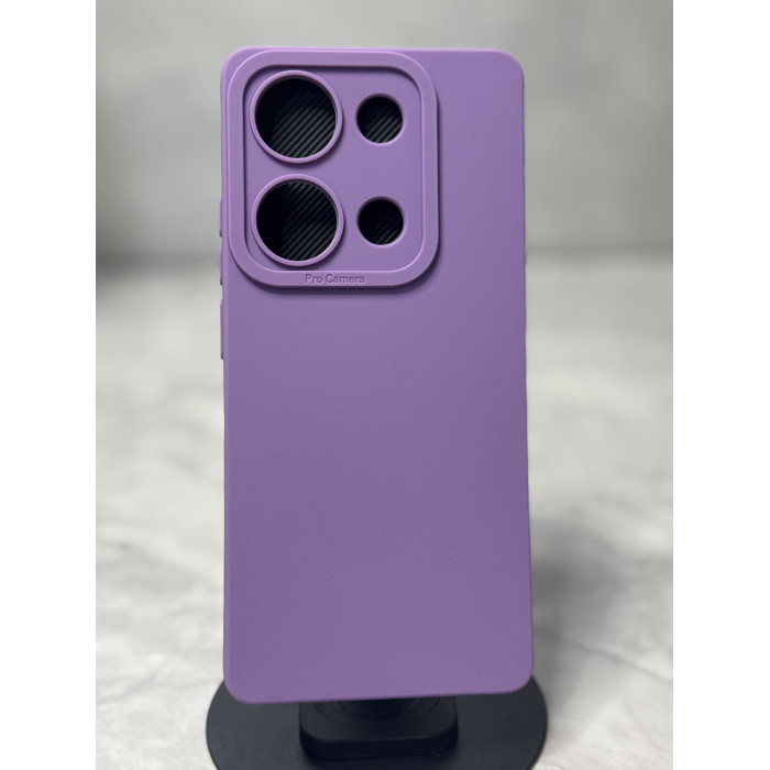 Силиконовый чехол Pro Camera для Xiaomi Redmi Note 14s Лавандовый