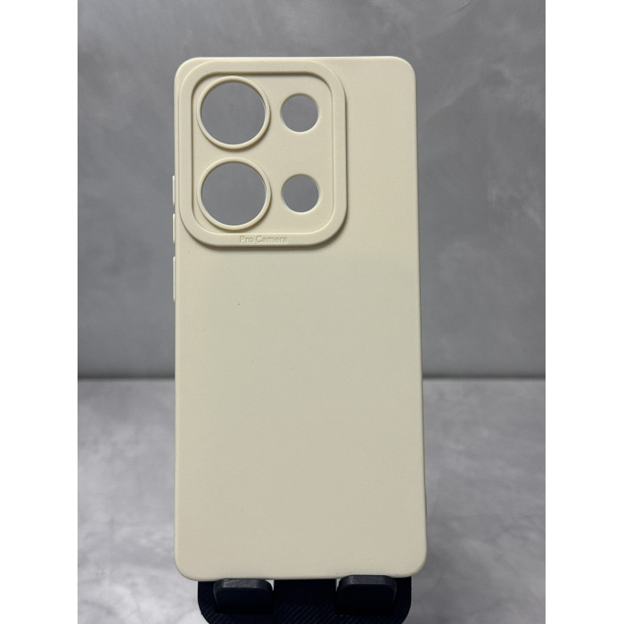 Силіконовий чохол Pro Camera для Xiaomi Redmi Note 14s Молочний