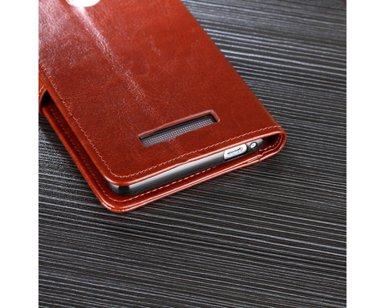 Шкіряний чохол-книжка для Xiaomi RedMi Note 3/Pro