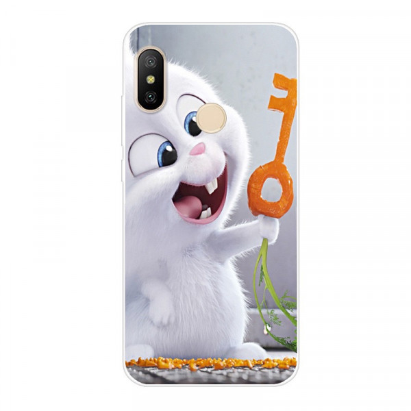 Силиконовый чехол для Xiaomi Redmi Note 6 Pro с картинкой Кролик