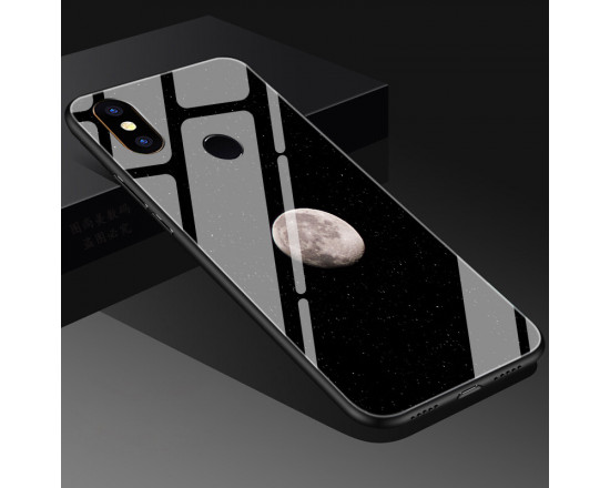 Глянцевый силиконовый бампер для Xiaomi Redmi Note 6 Pro Луна