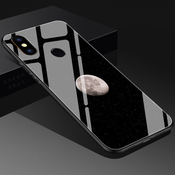 Глянцевый силиконовый бампер для Xiaomi Mi A2 Lite Луна