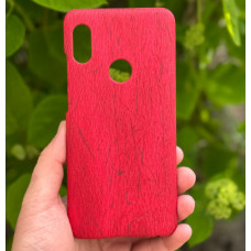 Пластиковый бампер под дерево для Xiaomi Redmi Note 5 Красный