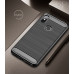 Силиконовый чехол с карбоновой вставкой для Xiaomi Redmi Note 6 Pro