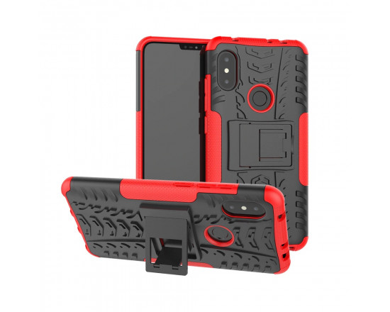 Бронированный бампер для Xiaomi Redmi Note 6 Pro Красный