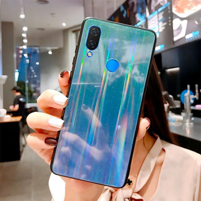 Глянцевий силіконовий чохол Holografic для Xiaomi Redmi Note 7