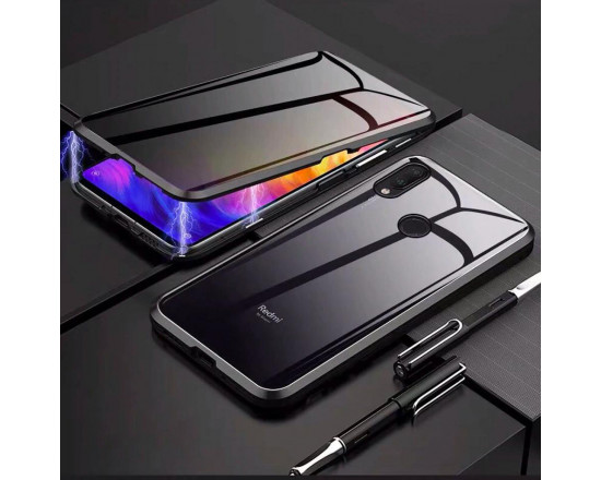Двухсторонний магнитный чехол для Xiaomi Redmi Note 7 Черный