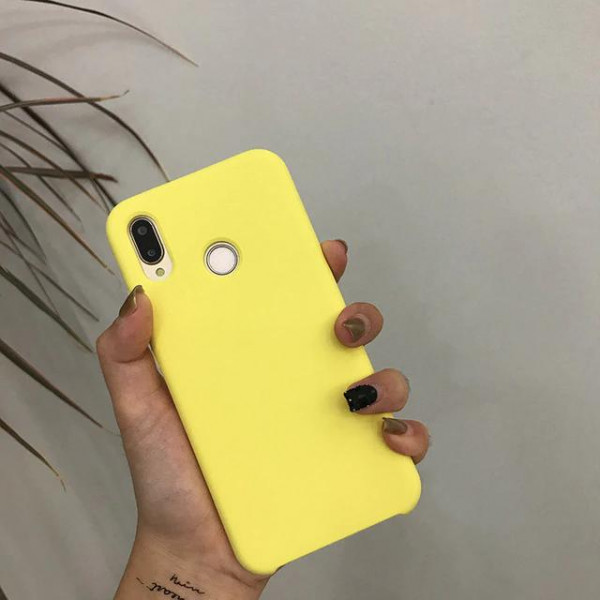 Силиконовый чехол Soft Touch для Xiaomi Redmi 7 Желтый