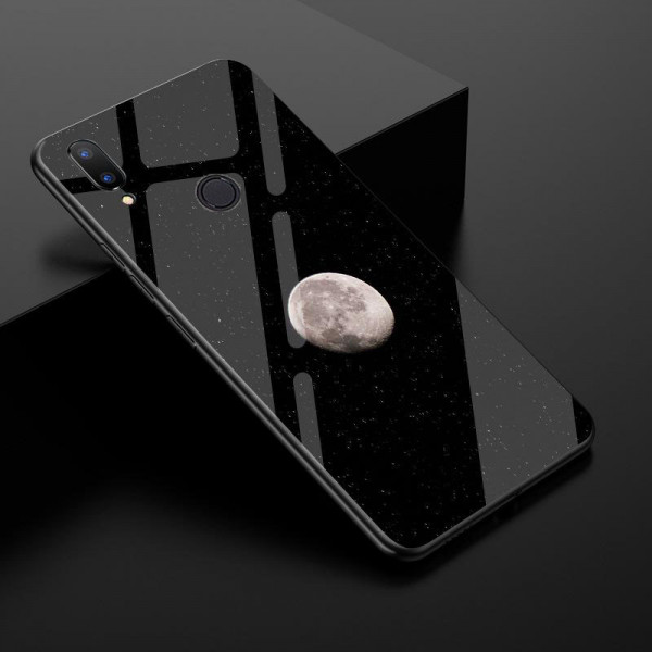 Глянцевый силиконовый бампер для Xiaomi Redmi 7 Луна