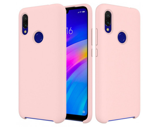 Силіконовий чохол Silky Touch для Xiaomi Redmi Note 7 Рожевий