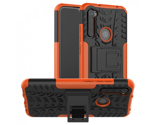 Бронированный бампер для Xiaomi Redmi Note 8 Оранжевый
