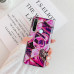 Силіконовий чохол з принтом та попсокетом для Xiaomi Redmi Note 8 Пурпурний